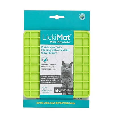 Lickimat Mini Playdate Green lakumatt kassidele