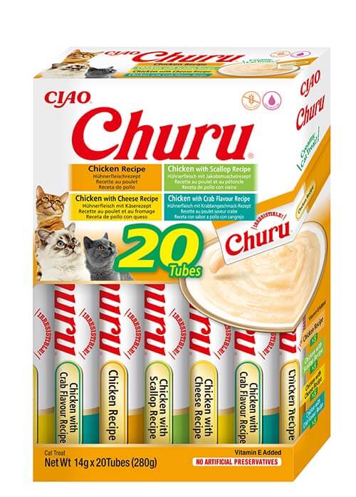 Churu Chicken Varieties multipakk kassimaius 20 x 14g