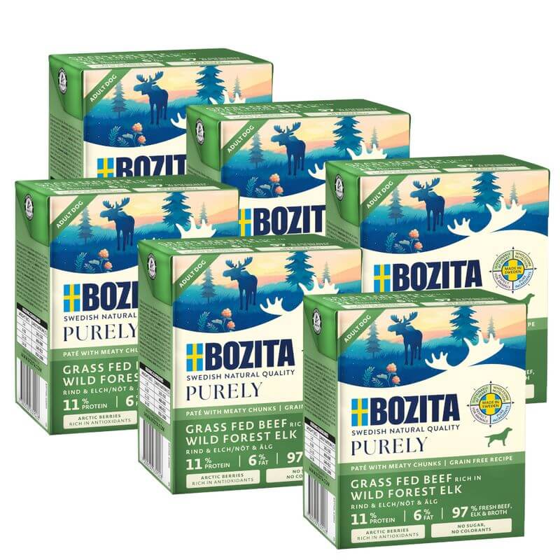 Bozita Purely Pate Adult Beef & Elk 6x370g