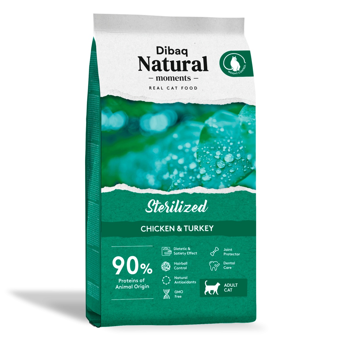 Dibaq Natural Moments kana ja kalkun steriliseeritud kassitoit 7kg