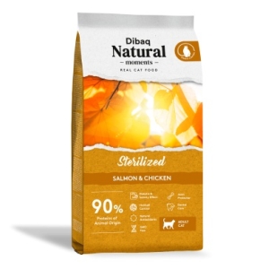 Dibaq Natural Moments lõhe ja kanaga steriliseeritud kassitoit 7kg