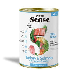 Dibaq Sense lõhe ja kalkuniga konserv kutsikatele 380g