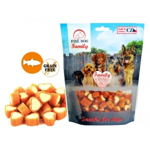 FINE DOG Family LÕHE südamed 200g