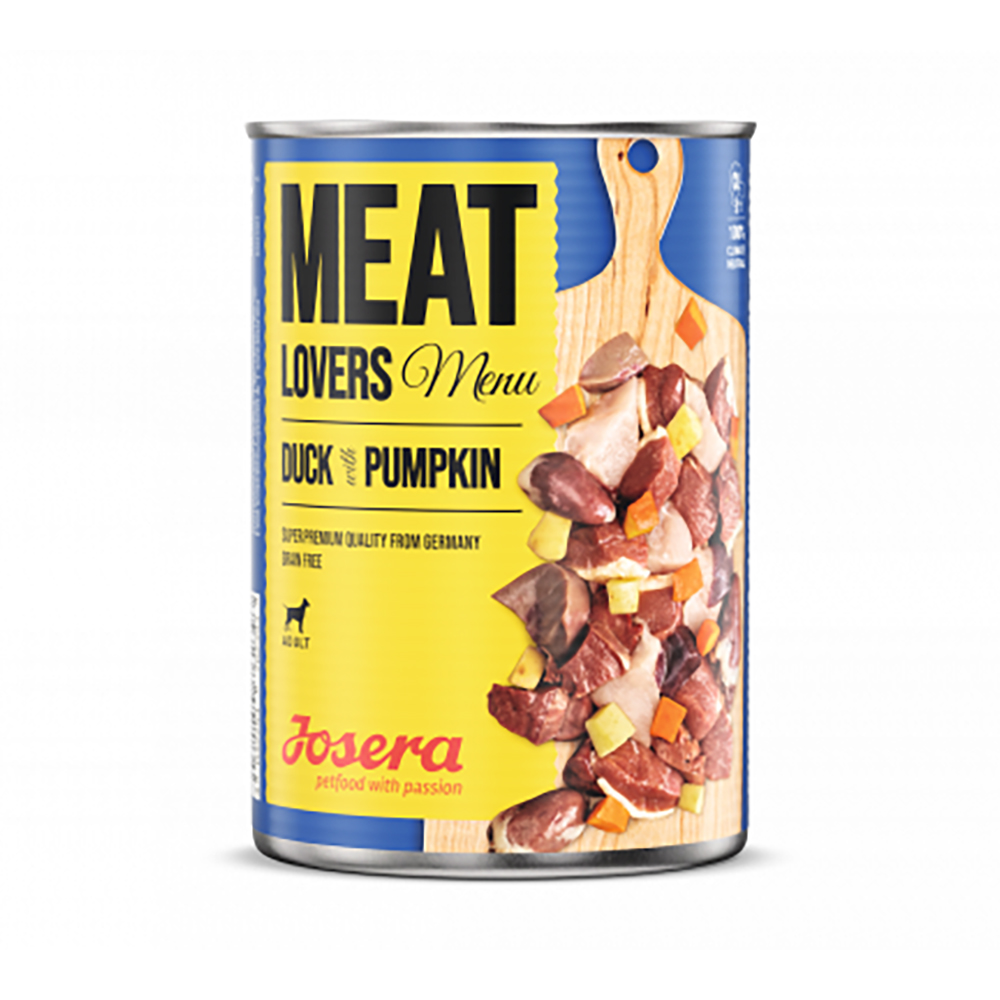 Josera Meat Lovers Menu part kõrvitsaga 800g konserv koerale (kast =6tk)
