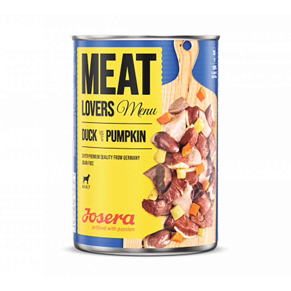Josera Meat Lovers Menu part kõrvitsaga 400g konserv koerale (kast =6tk)