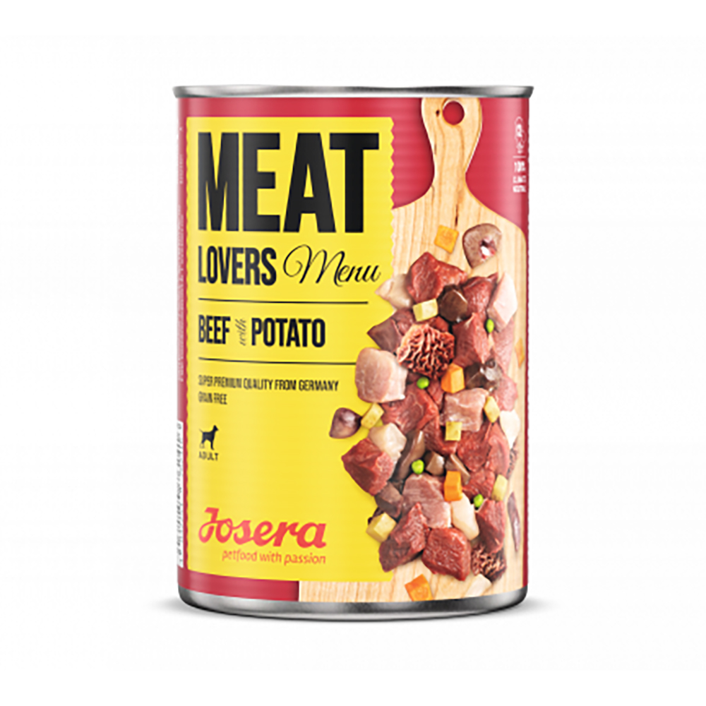 Josera Meat Lovers Menu loomaliha kartuliga 400g konserv koerale (kast =6tk)