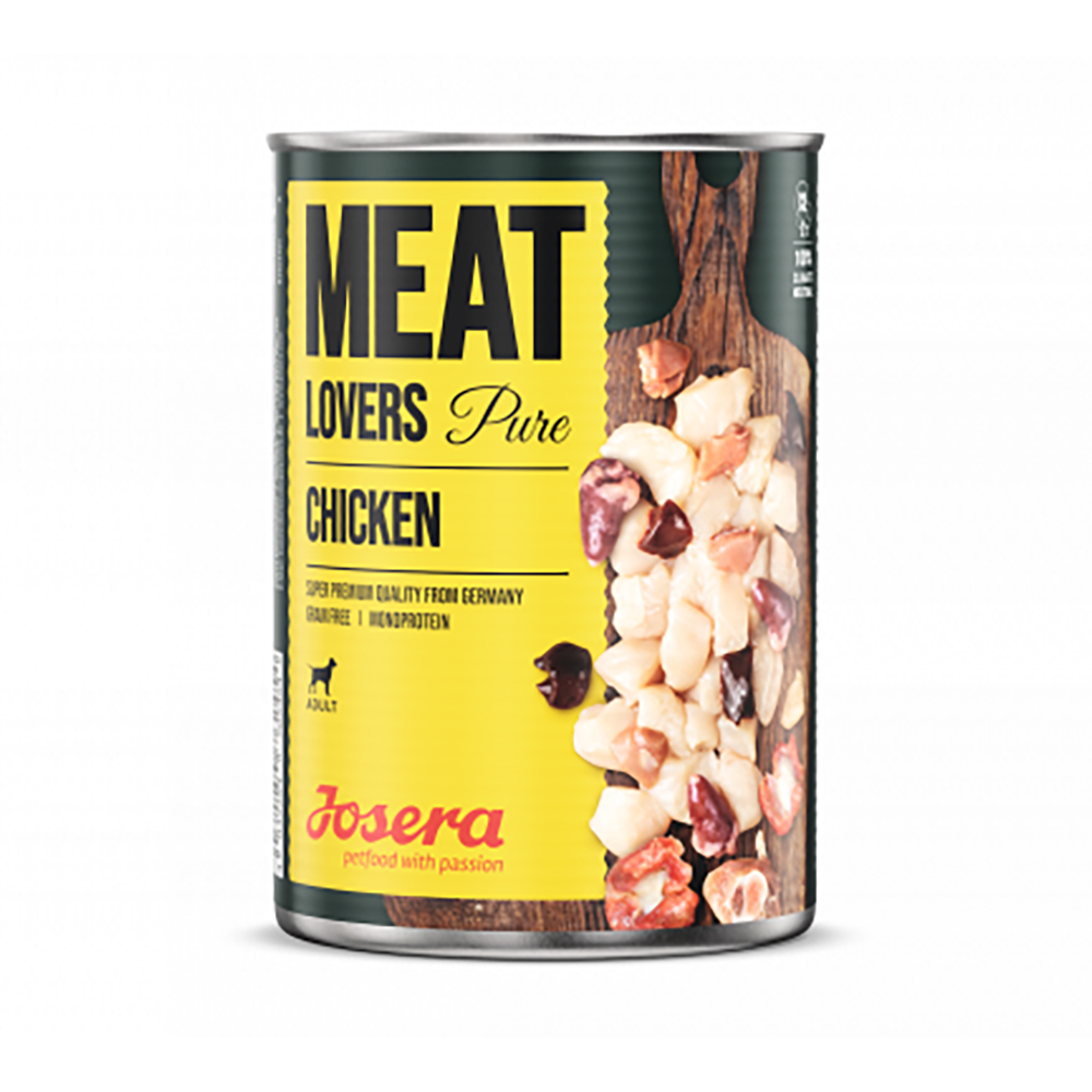 Josera Meat Lovers puhas kanaliha 400g konserv koerale (kast =6tk)