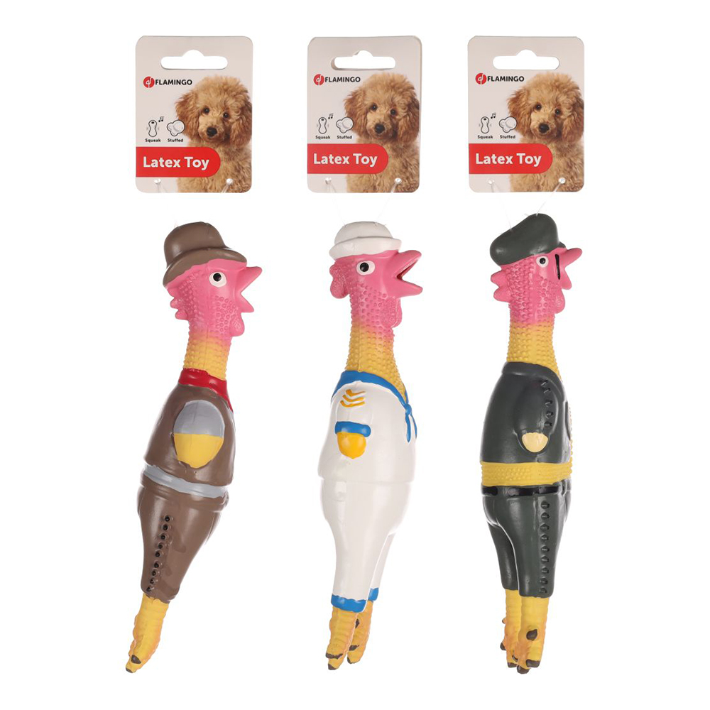 FLMG koerte mänguasi piiksuga "Village People" kalkun 24cm 512556
