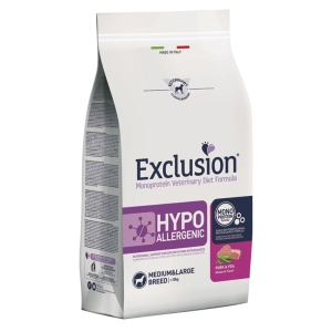 EXCL Hypoallergenic adult pork & peas medium/large breed 12kg