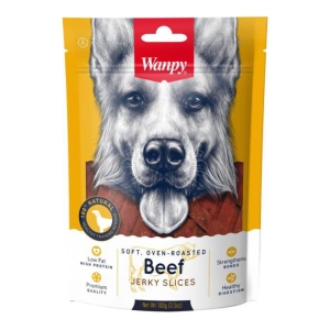 Wanpy pehmed Beef Jerky viilud koertele 100g