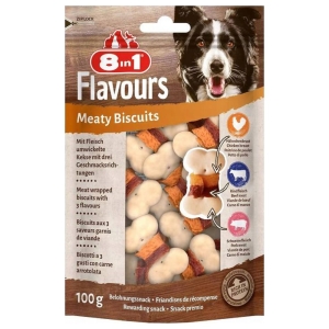 8in1 FLAVOURS lihaküpsised koertele 100g