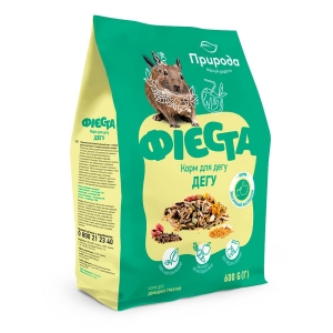 Näriliste sööt Priroda FIESTA deegudele 0,6kg