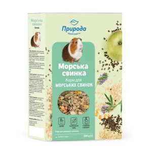 Näriliste sööt Priroda BIOTIN merisigadele 0,5kg