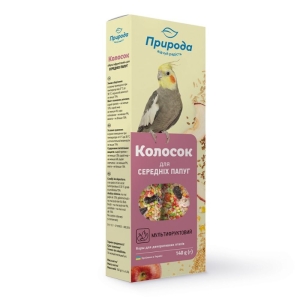 Teraviljapulk Priroda MULTIVIT keskmise suurusega papagoidele 140g