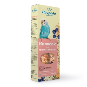 Teraviljapulk Priroda FRUITS papagoile 140g