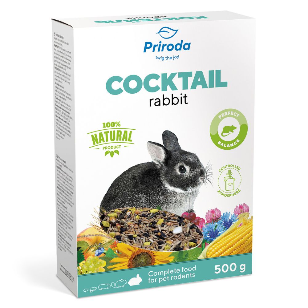 Näriliste sööt Priroda COCKTAIL küülikutele 0,5kg