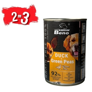 Super Beno konserv koerale pardi ja roheliste hernestega, tükid kastmes 415g