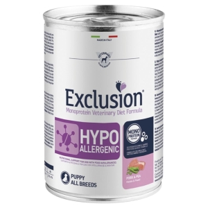 EXCL Hypoallergenic puppy konserv sealiha ja hernestega 400g