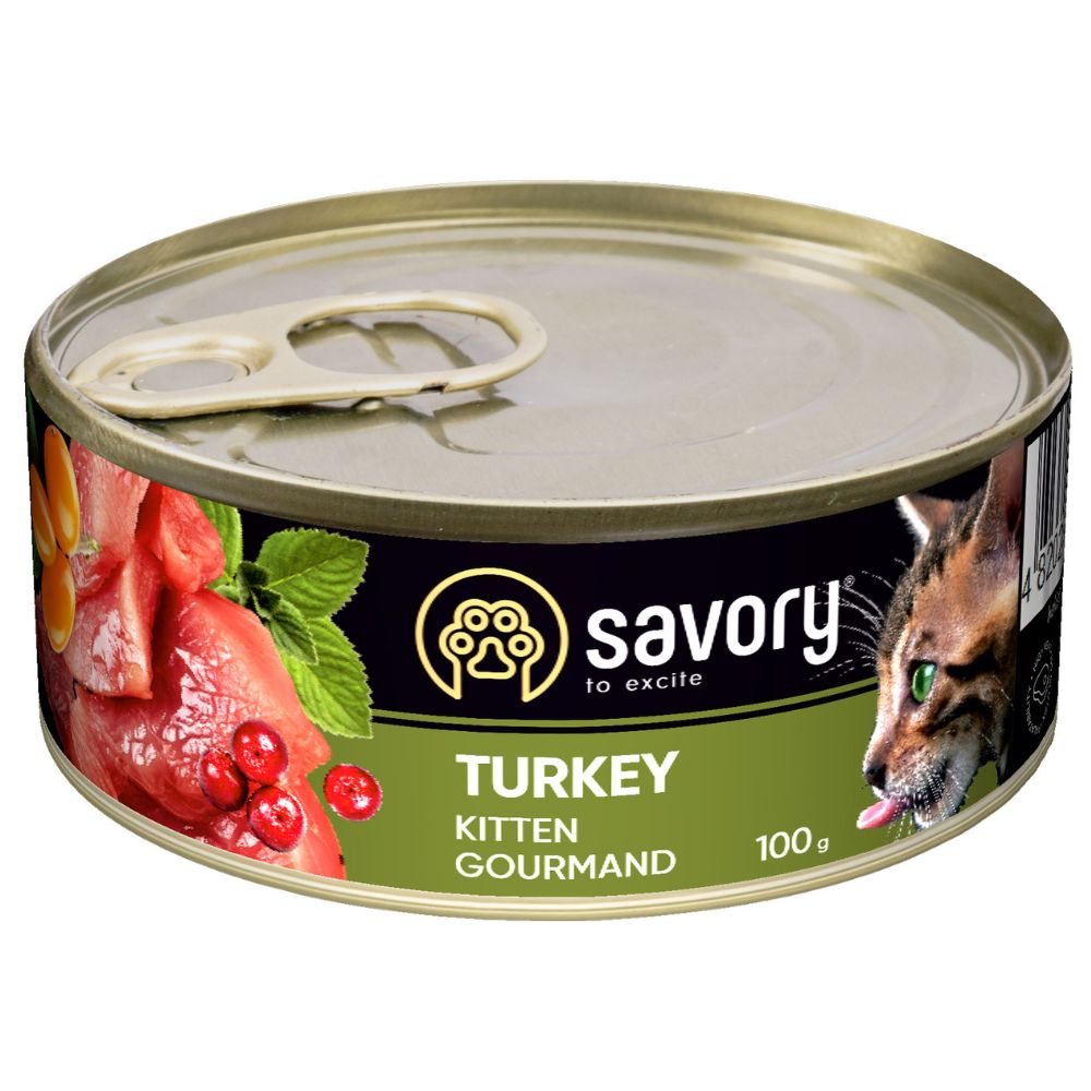 Savory konserv Gourmand kassipoegadele kalkuniga 100g