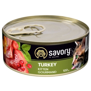 Savory konserv Gourmand kassipoegadele kalkuniga 100g