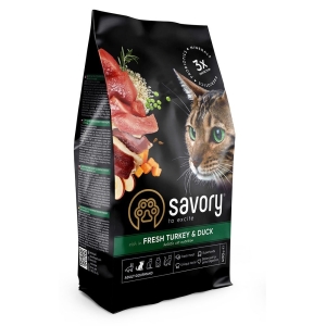 Savory kassisööt Gourmand Fresh kalkuni ja pardiga 400g