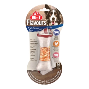 8 in 1 Triple Flavor M, 65 g. Täiendsööt täiskasvanud koertele (12-35 kg)
