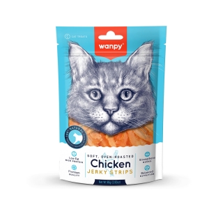Wanpy pehmed Chicken Jerky ribad kassidele 80g