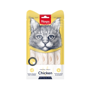 Wanpy kreemja kanalihaga maiused kassidele 70g (5x14g)