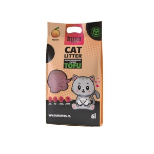 Bubu Pets virsiku lõhnaga tofu kassiliiv 2,5 kg / 6L
