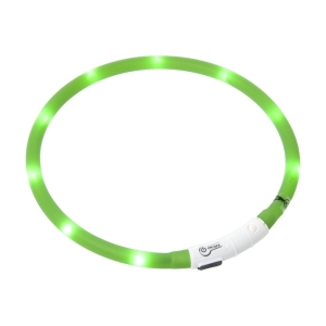FLMG turvakaelarihm „Visio Light Basic” LED-valgustusega, roheline, 20-70cm