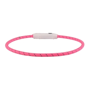 FLMG turvakaelarihm „Visio Light Nylon” LED-valgustusega, 33-63.5cmx8mm, roosa