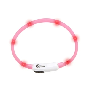 FLMG turvakaelarihm „Visio Light Basic” LED-valgustusega, roosa, 20-35cm