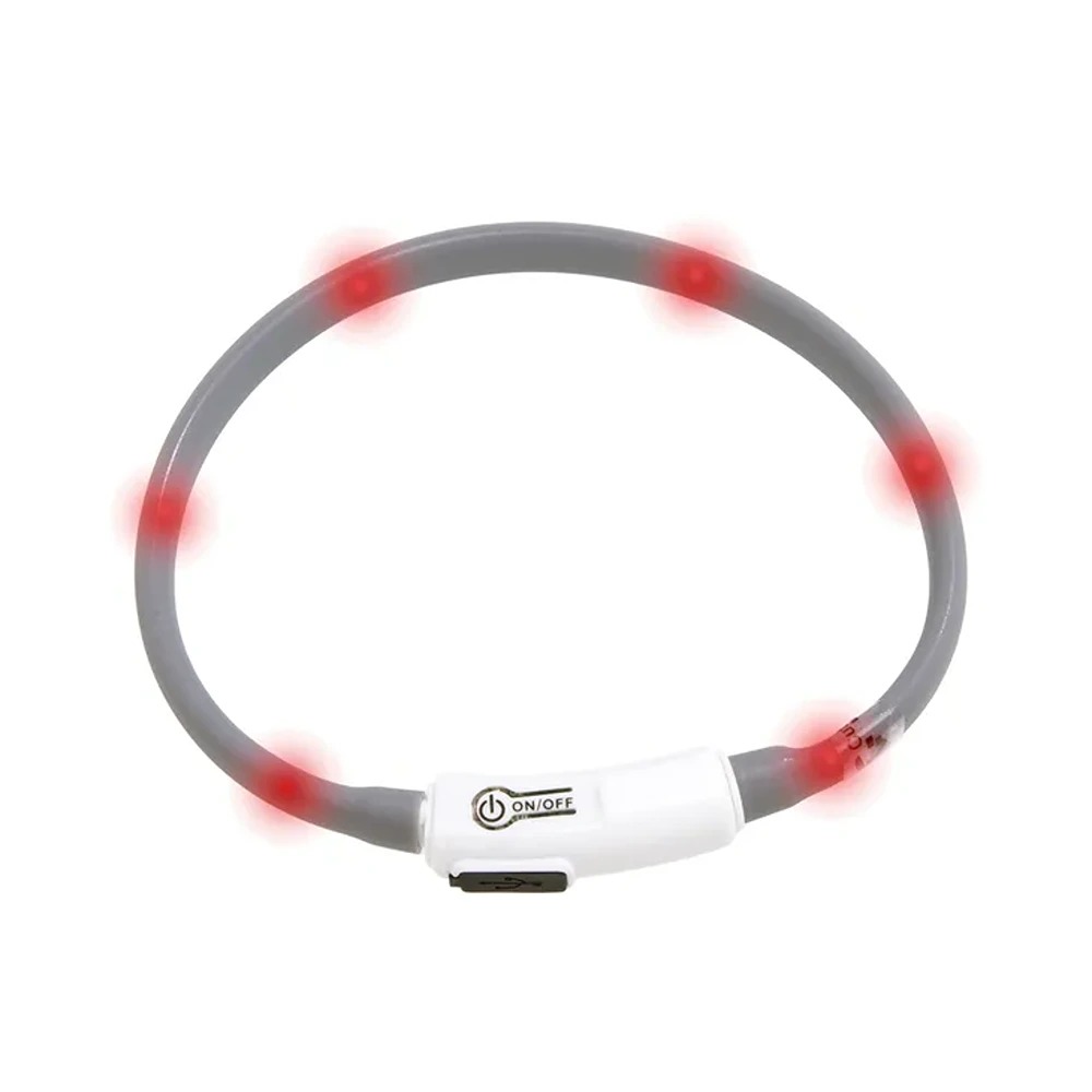 FLMG turvakaelarihm „Visio Light Basic” LED-valgustusega, must, 20-35cm