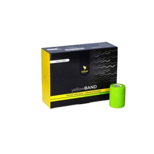 Isekleepuv side yellowBAND 7,5 cm × 4,5 m, roheline, N1