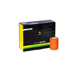 Isekleepuv side yellowBAND 7,5 cm × 4,5 m, intensiivne oranž, N1