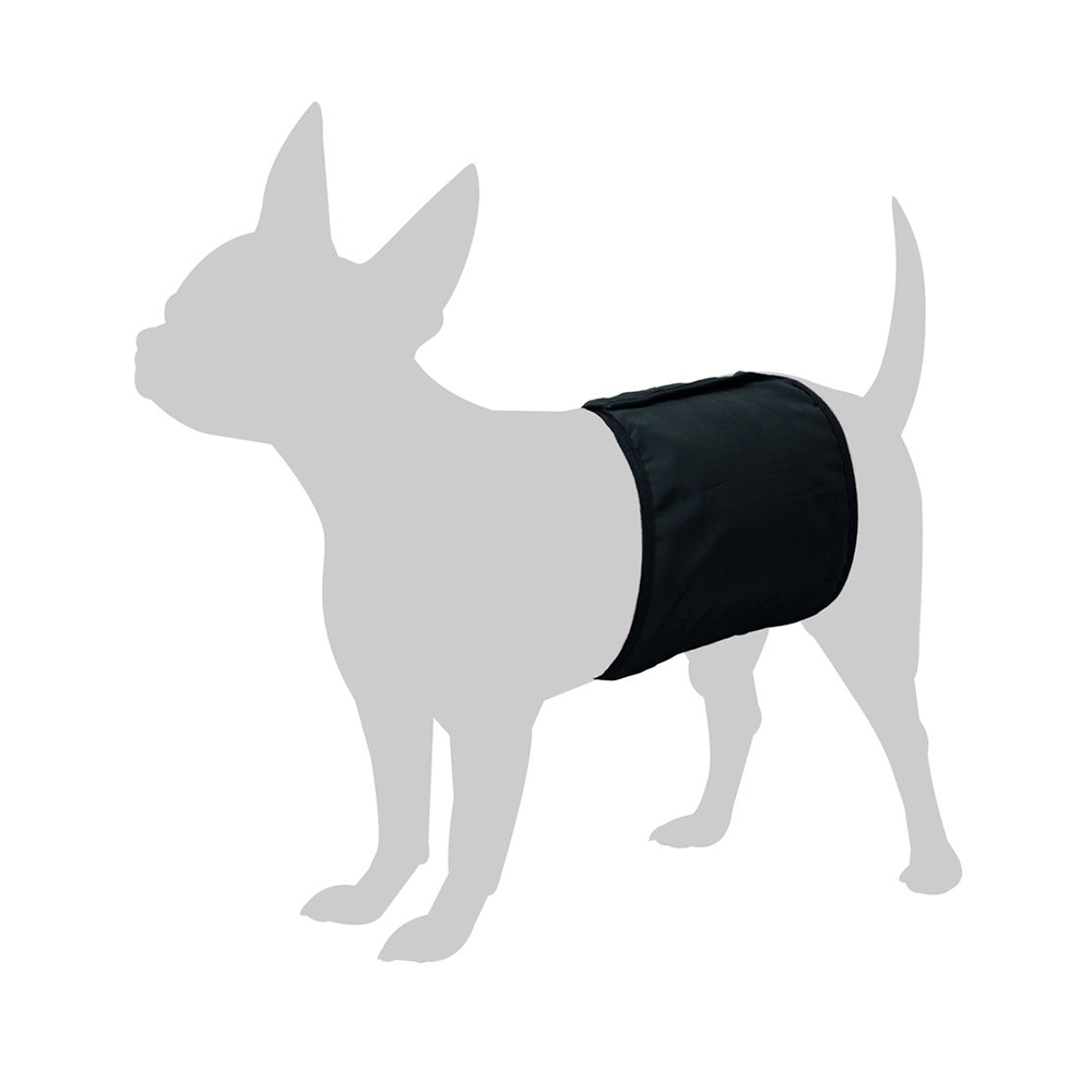 FLMG vöö isastele koertele XS, must 41x12cm