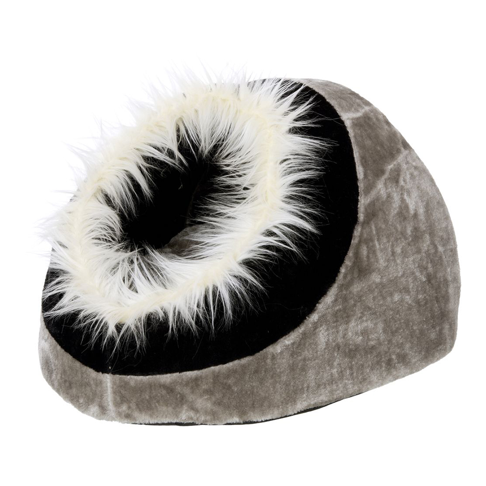 Flamingo magamispesa kassidele “Pasha” must/hall 40x40x28cm