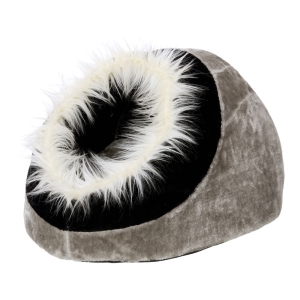 Flamingo magamispesa kassidele “Pasha” must/hall 40x40x28cm