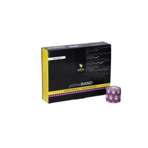 Isekleepuv side yellowBAND 5 cm × 4,5 m, lilla "paws", N1