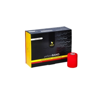 Isekleepuv side yellowBAND 7,5 cm × 4,5 m, punane, N1