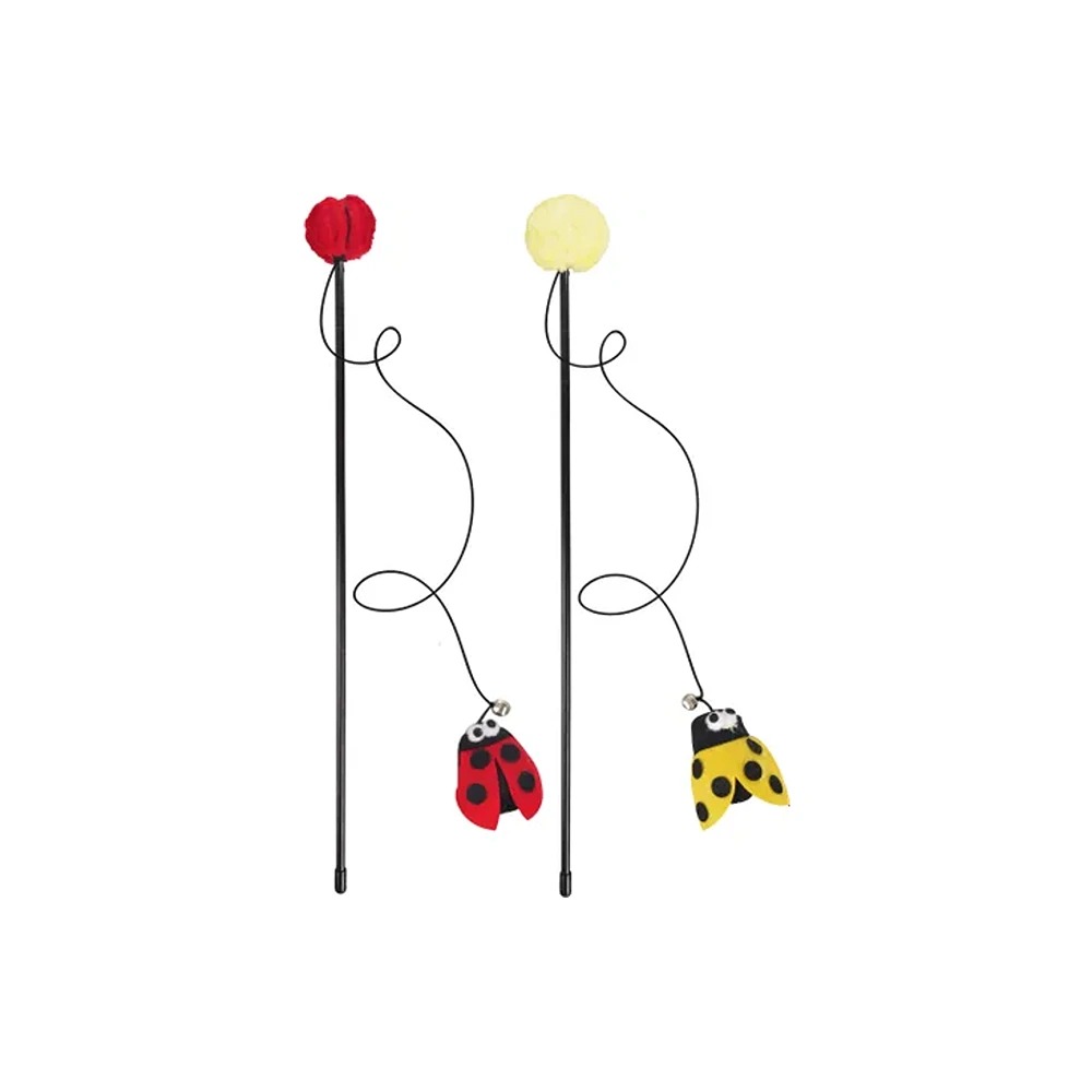 Flamingo mänguasi kassidele õngeritv lepatriinuga “Happy Bug”, assortii