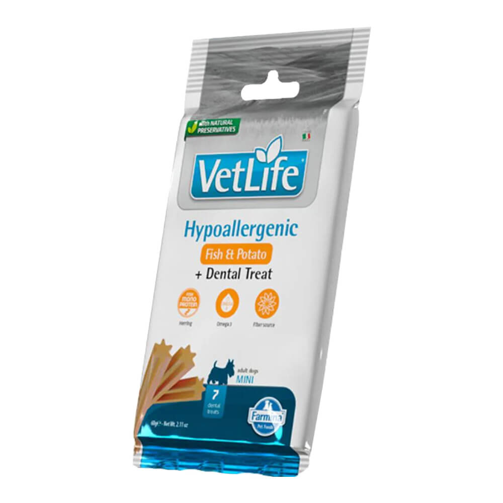 Farmina Vet Life Dog Dental Treat Hypoallergenic Fish&Potato Mini Adult 60g