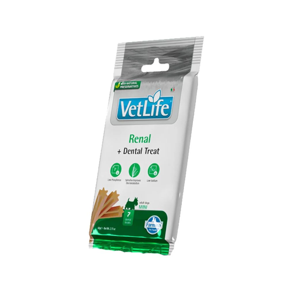 Farmina Vet Life Dog Dental Treat Renal Mini Adult 60g