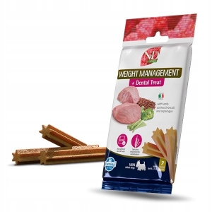 Farmina Dog N&D Dental Treat Quinoa Weight Management Lamb Mini Adult 60g/7tk