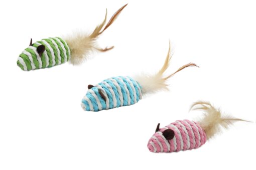 Bubu Pets kassilelu nöörihiir sulega 7cm 1tk (assortii)