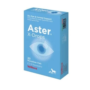 Vetnova Aster X-Drops 0,5ml N20  (Linear hyaluronic acid+Cross-linked hyaluronic acid), steriilne silmalahus