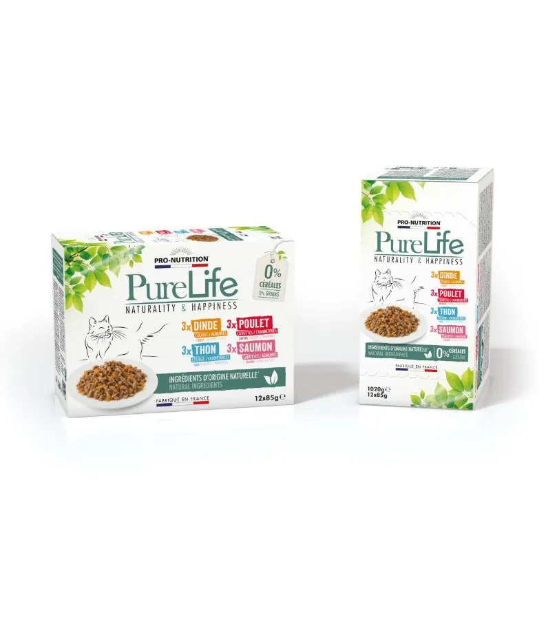 Pure Life konserv kassidele Tuunikalaga 12 x 85g
