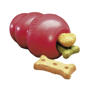 FLMG mänguasi koertele kummist “Kong Classic Wobbler”, punane, M