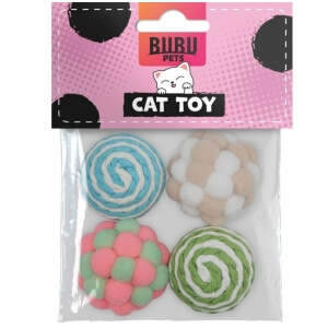 Bubu Pets erinevad pallid kassidele 4tk