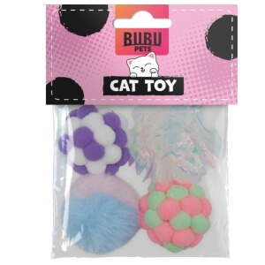 Bubu Pets erinevad pallid kassidele 4tk